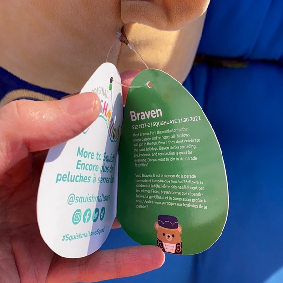 Original Squishmallows Braven Size 12 “ Inch Nutcracker Bear NWTS - Picture 4 of 9